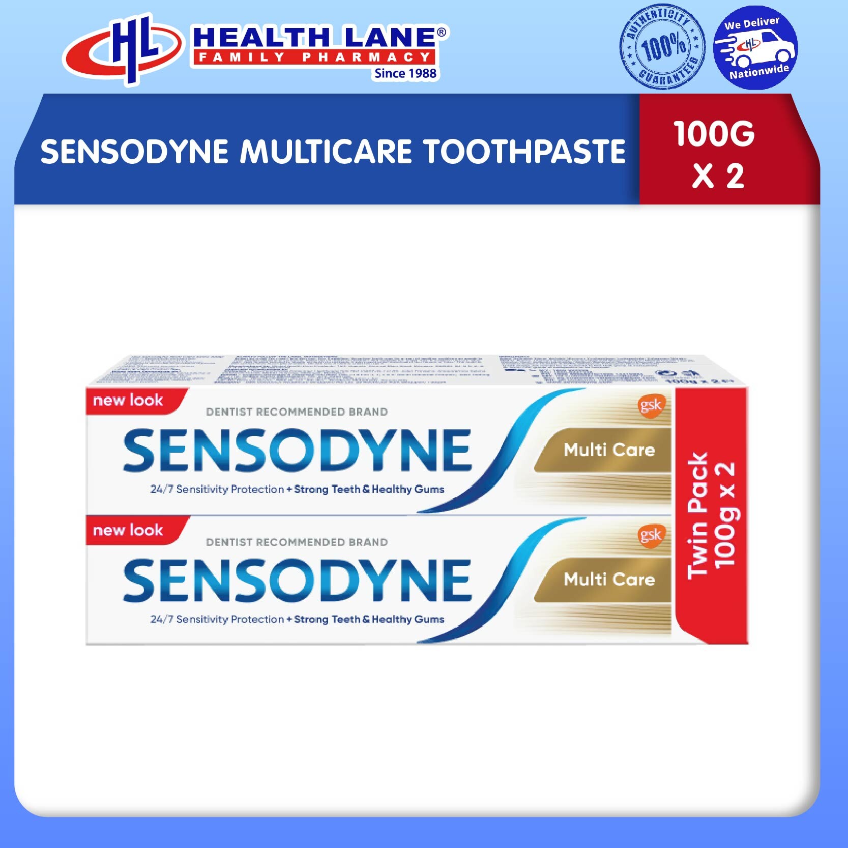 SENSODYNE MULTICARE UBAT GIGI (100Gx2)